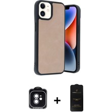 BUTİMAR'S iPhone 11 Kıvılcım Işık Serisi - Siyah 6d Antistatik Mat Seramik Hayalet Nano Ekran Koruyucu + Yeşil Pvd Metal Kamera Lens