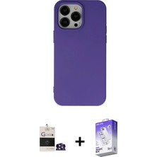 BUTİMAR'S iPhone 14 Pro Max Ahenk Serisi - Siyah Bilvis 5in1 3D Magic Cam Ekran Koruyucu + Gümüş Bilvis Titan Kamera Lens