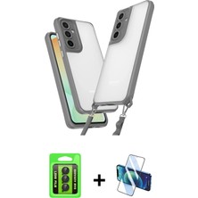 BUTİMAR'S Galaxy A25 5g Ufuk Klasik - Siyah 3D Antistatik Cam Ekran Koruyucu + Siyah Raze Metal Kamera Lens