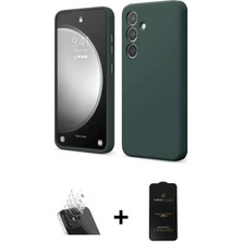 BUTİMAR'S Galaxy A14 4g Kozmos Yansıma Özel Seri - Siyah 6d Antistatik Mat Seramik Hayalet Nano Ekran Koruyucu + Şeffaf Kamera Lens Koruma Cam