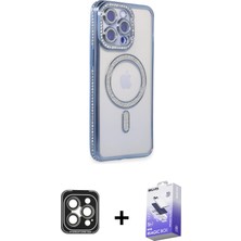 BUTİMAR'S iPhone 15 Pro Max Zirve Doku Prime - Siyah Bilvis 5in1 5d Magic Hayalet Cam Ekran Koruyucu + Gri Pvd Metal Kamera Lens