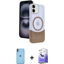 BUTİMAR'S iPhone 11 Kozmos Form Özel Seri - Siyah Bilvis 5in1 5d Magic Hayalet Cam Ekran Koruyucu + Turuncu Neon Fosforlu Kamera Lens