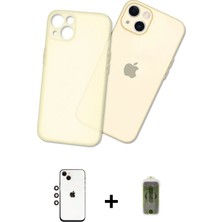 BUTİMAR'S iPhone 14 Atlas Minimal Prime - Siyah Joko Magic 5d Hayalet Cam + Gökkuşağı Shine Kamera Lens