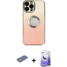 BUTİMAR'S iPhone 13 Pro Max Kutup Yansıma Özel Seri - Siyah Bilvis 5in1 5d Magic Hayalet Cam Ekran Koruyucu + Yeşil Renkli Kamera Lens Koruma Cam