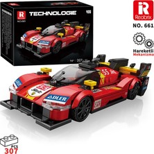 Reobrix Technic 661 Ferrari 499P Spor Araba Yaratıcı Yapı Blok Seti Building Blocks - 307 Parça