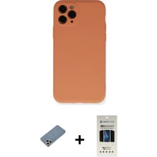 BUTİMAR'S iPhone 11 Pro Ahenk Serisi - Siyah 5d Hayalet Cam Ekran Koruyucu + Gümüş Shine Kamera Lens Koruma Cam