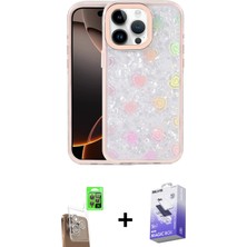 BUTİMAR'S iPhone 16 Pro Max Odak Prime - Siyah Bilvis 5in1 5d Magic Hayalet Cam Ekran Koruyucu + Çöl Titanyum Raze Metal Kamera Lens