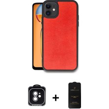 BUTİMAR'S iPhone 11 Kıvılcım Işık Serisi - Siyah 6d Antistatik Mat Seramik Hayalet Nano Ekran Koruyucu + Yeşil Pvd Metal Kamera Lens