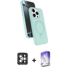 BUTİMAR'S iPhone 15 Pro Max Iz Işık Koleksiyonu - Siyah Bilvis 5in1 3D Magic Cam Ekran Koruyucu + Gri Pvd Metal Kamera Lens