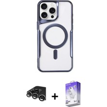 BUTİMAR'S iPhone 14 Pro Max Yadigar Klasik Özel Seri - Siyah Bilvis 5in1 3D Magic Cam Ekran Koruyucu + Gümüş Raze Metal Kamera Lens