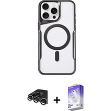 BUTİMAR'S iPhone 14 Pro Max Yadigar Klasik Özel Seri - Siyah Bilvis 5in1 3D Magic Cam Ekran Koruyucu + Gümüş Raze Metal Kamera Lens