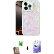 BUTİMAR'S iPhone 16 Pro Max Odak Prime - Siyah Bilvis 5in1 5d Magic Hayalet Cam Ekran Koruyucu + Çöl Titanyum Raze Metal Kamera Lens