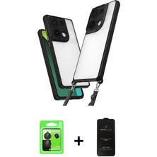BUTİMAR'S Redmi Note 13 Pro 5g Ufuk Klasik - Siyah 6d Antistatik Mat Seramik Hayalet Nano Ekran Koruyucu + Siyah Raze Metal Kamera Lens