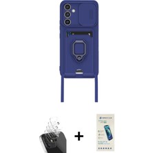 BUTİMAR'S Galaxy A25 5g Vadi Form Prime - Şeffaf Pasifik Cam Ekran Koruyucu + Şeffaf Kamera Lens Koruma Cam