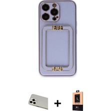 BUTİMAR'S iPhone 13 Pro Max Kozmos Minimal Prime - Şeffaf Maxco Cam Ekran Koruyucu + Beyaz Rainbow Kamera Lens Koruma Cam