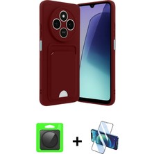 BUTİMAR'S Redmi 14C Vadi Çizgi Prime - Siyah 3D Antistatik Seramik Nano Ekran Koruyucu + Siyah Raze Metal Kamera Lens