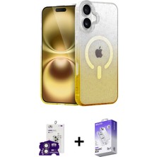 BUTİMAR'S iPhone 16 Eksen Minimal Özel Seri - Siyah Bilvis 5in1 3D Magic Cam Ekran Koruyucu + Pembe Bilvis Titan Kamera Lens