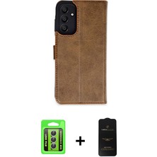 BUTİMAR'S Galaxy A15 4g Siluet Işık Serisi - Siyah 6d Antistatik Mat Seramik Hayalet Nano Ekran Koruyucu + Gümüş Raze Metal Kamera Lens