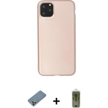 BUTİMAR'S iPhone 11 Pro Max Kozmos Yansıma Özel Seri - Siyah Joko Magic 5d Hayalet Cam + Açık Yeşil Metal Kamera Lens Koruma Cam
