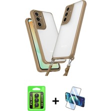 BUTİMAR'S Galaxy A25 5g Ufuk Klasik - Siyah 3D Antistatik Cam Ekran Koruyucu + Siyah Raze Metal Kamera Lens