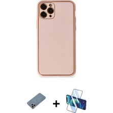 BUTİMAR'S iPhone 11 Pro Max Yadigar Klasik - Siyah 3D Antistatik Seramik Nano Ekran Koruyucu + Gökkuşağı Shine Kamera Lens Koruma Cam