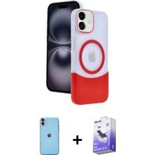 BUTİMAR'S iPhone 11 Kozmos Form Özel Seri - Siyah Bilvis 5in1 5d Magic Hayalet Cam Ekran Koruyucu + Turuncu Neon Fosforlu Kamera Lens