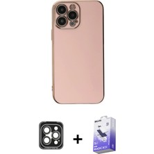 BUTİMAR'S iPhone 15 Pro Max Yankı Serisi - Siyah Bilvis 5in1 5d Magic Hayalet Cam Ekran Koruyucu + Gri Pvd Metal Kamera Lens