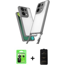 BUTİMAR'S Redmi Note 13 Pro 5g Ufuk Klasik - Siyah 6d Antistatik Mat Seramik Hayalet Nano Ekran Koruyucu + Siyah Raze Metal Kamera Lens