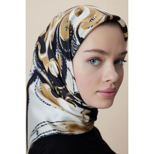 Maisa Atol Tivil Ipek Eşarp 90*90 cm - Gold
