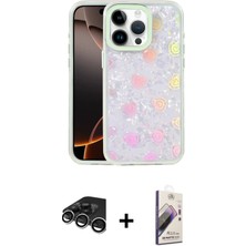 BUTİMAR'S iPhone 15 Pro Max Odak Prime - Siyah Bilvis 3D Mat Cam Ekran Koruyucu + Gümüş Raze Metal Kamera Lens