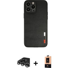 BUTİMAR'S iPhone 13 Pro Max Doruk Asil Koleksiyonu - Şeffaf Maxco Cam Ekran Koruyucu + Gümüş Raze Metal Kamera Lens