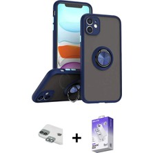 BUTİMAR'S iPhone 11 Yörünge Çizgi - Siyah Bilvis 5in1 3D Magic Cam Ekran Koruyucu + Yeşil Pers Alüminyum Kamera Lens