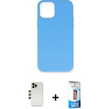 BUTİMAR'S iPhone 12 Pro Max Ahenk Serisi - Siyah 5d Eko Cam Ekran Koruyucu + Gold Shine Kamera Lens