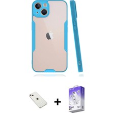 BUTİMAR'S iPhone 14 Atlas Asil Serisi - Siyah Bilvis 5in1 3D Magic Cam Ekran Koruyucu + Pembe Diamond Kamera Lens