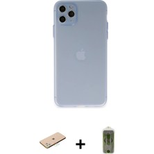 BUTİMAR'S iPhone 11 Pro Max Atlas Minimal Prime - Siyah Joko Magic 5d Hayalet Cam + Mavi Renkli Kamera Lens Koruma Cam