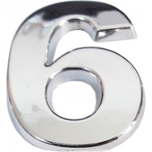 Cemax Krom Yapışkanlı 6 Rakamı 5 cm