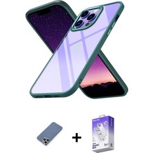 BUTİMAR'S iPhone 13 Pro Max Nova Işık Serisi - Siyah Bilvis 5in1 3D Magic Cam Ekran Koruyucu + Açık Yeşil Metal Kamera Lens Koruma Cam