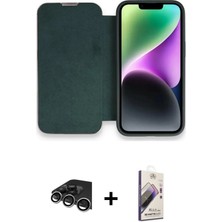 BUTİMAR'S iPhone 13 Pro Max Siluet Minimal Serisi - Siyah Bilvis 3D Mat Cam Ekran Koruyucu + Gümüş Raze Metal Kamera Lens