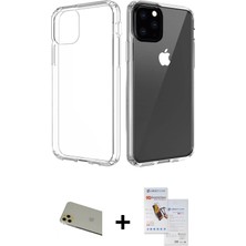 BUTİMAR'S iPhone 11 Pro Max Zirve Doku - Siyah Seramik Nano Ekran Koruyucu + Gold Rainbow Kamera Lens Koruma Cam