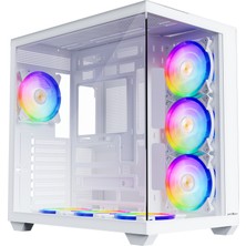 James Donkey Stark S801 7x Argb 650W Gamıng Case Whıte