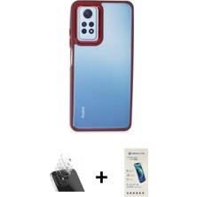 BUTİMAR'S Redmi Note 12 Pro 4g Eksen Doku Prime - Şeffaf Pasifik Cam Ekran Koruyucu + Şeffaf Kamera Lens Koruma Cam