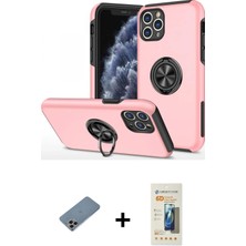 BUTİMAR'S iPhone 11 Pro Max Odak Form Prime - Siyah 6d Mat Seramik Hayalet Nano Ekran Koruyucu + Gökkuşağı Shine Kamera Lens Koruma Cam