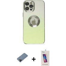 BUTİMAR'S iPhone 12 Pro Max Kutup Yansıma Özel Seri - Siyah Joko 5d Cam + Siyah Shine Kamera Lens Koruma Cam