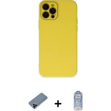 BUTİMAR'S iPhone 12 Pro Max Çekirdek Modern Serisi - Siyah Joko Magic 5d Cam + Siyah Shine Kamera Lens Koruma Cam