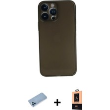 BUTİMAR'S iPhone 13 Pro Max Yadigar Yansıma Serisi - Şeffaf Maxco Cam Ekran Koruyucu + Mavi Shine Kamera Lens Koruma Cam