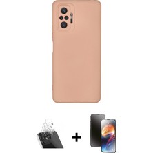 BUTİMAR'S Redmi Note 10 Pro Ahenk Serisi - Siyah 3D Antistatik Mat Seramik Nano Ekran Koruyucu + Şeffaf Kamera Lens Koruma Cam