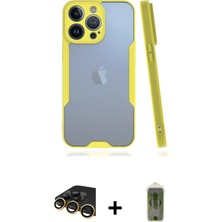 BUTİMAR'S iPhone 14 Pro Atlas Asil Serisi - Siyah Joko Magic 5d Hayalet Cam + Gold Raze Metal Kamera Lens