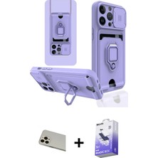 BUTİMAR'S iPhone 13 Pro Max Vadi Form Prime - Siyah Bilvis 5in1 5d Magic Hayalet Cam Ekran Koruyucu + Rose Gold Rainbow Kamera Lens Koruma Cam