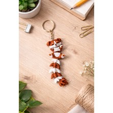 Printifya Sevimli Köpek Eklemli Anahtarlık – 3D Baskı Hareketli Anahtarlık