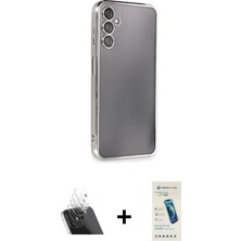 BUTİMAR'S Galaxy A14 4g Vadi Minimal - Şeffaf Pasifik Cam Ekran Koruyucu + Şeffaf Kamera Lens Koruma Cam